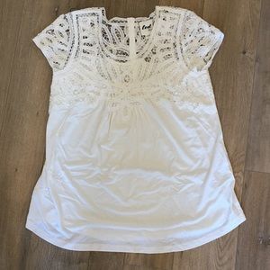 White Maternity Top